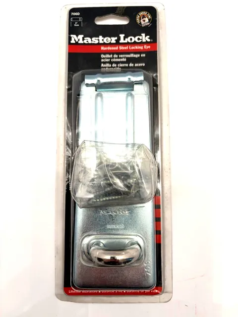 MasterLock Hardened Steel Locking Eye 706DWWG NEW