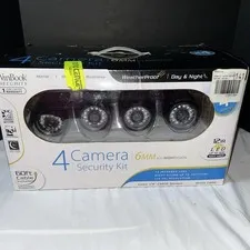 WinBook Security 4 Indoor / outdoor Night Vision Cameras 420 tvl resolution