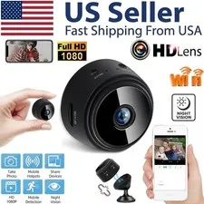 Mini Wireless Record Camera WiFi IP Home Security DVR Night Vision HD USB 1080P