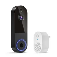 1080p Wireless Video Doorbell Camera, AI Human Detection, 2-Way Talk, Night V...