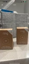 Ring Panic Button Home Security Personal Alarm Brown 2-Pack 
