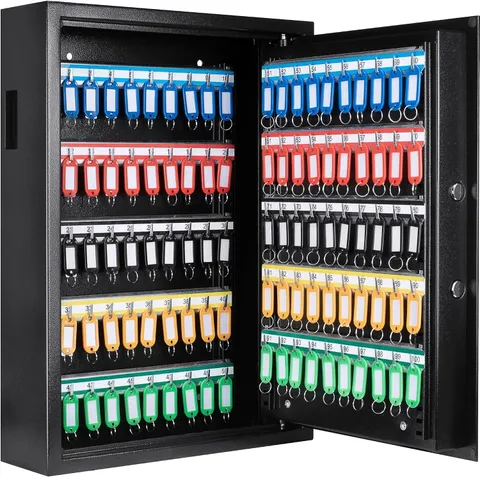 Digital Electronic Keypad Wall Mount Key Safe Cabinet with Adjustable Shelves