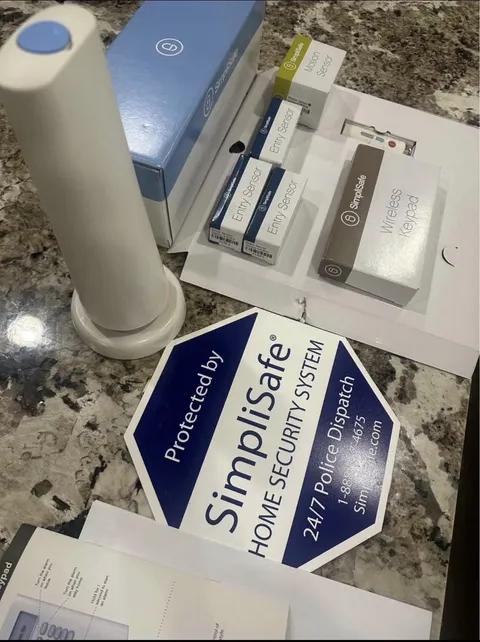 Simplisafe 8 pc home security system , no install needed.