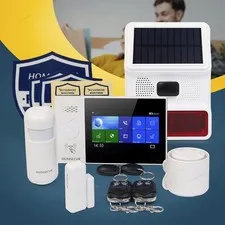 HOMSECUR Wireless WIFI 4G 2G RFID LCD Home Alarm System Touch Screen