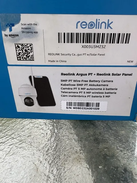 Reolink Argus PT 5MP Pan/Tilt Wire-Free Battery Wi‑Fi Cam + Solar Panel