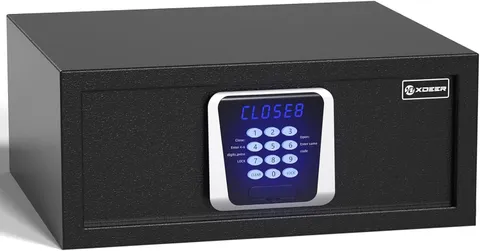28 LB Hotel Safe 1.00 Cubic Feet Digital Lock Security Safe Box - Black