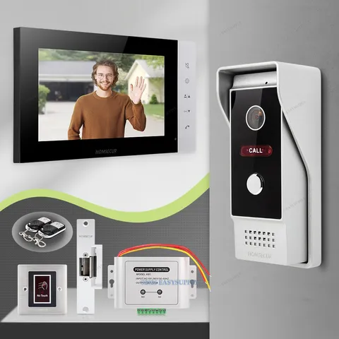 HOMSECUR HD Video Doorphone Intercom Door Bell Night Vision Monitoring Security