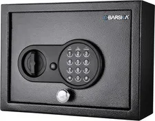 Digital Keypad Safe Box - 0.15 Cu Ft Steel Drawer for Home & Valuables