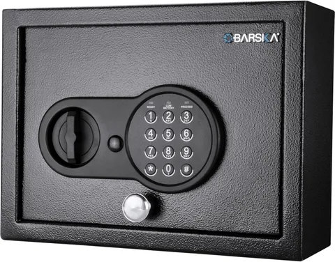 Digital Keypad Safe Box - 0.15 Cu Ft Steel Drawer for Home & Valuables