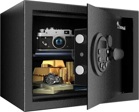 Safe Box with Electronic Keypad for Home Office, 0.6 Cu.Ft | SPCC steel, 9.84...
