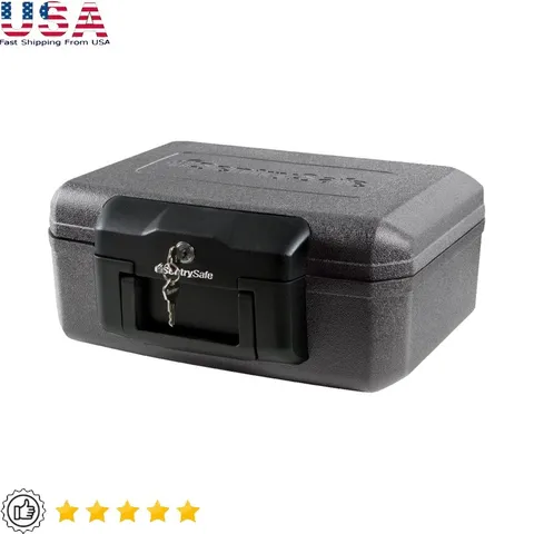 Fireproof Safe Box UL Classified 1/2 Hour Key Lock Portable Water Resistant New