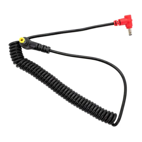 1.35/3.5 To 2.1/5.5 DC Male Coiled Power Cable V Mount Battery Plate DSLR
