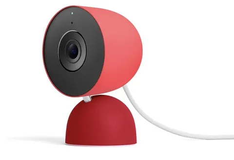 Google Nest Cam Indoor 2K Wired IP Security Camera HDR Wi-Fi Indoor (Berry)