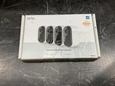 Arlo Essential Outdoor Camera 2K 4 pack VMC3450-100NAR  Certified Refurbished