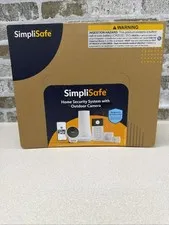 SimpliSafe Security System, Outdoor Camera, Base, Keypad, 8 Sensors, 13-Piece