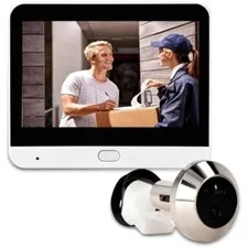 1080P Video Door Viewer 4.3" Color Monitor Two Way Talk Night Vision