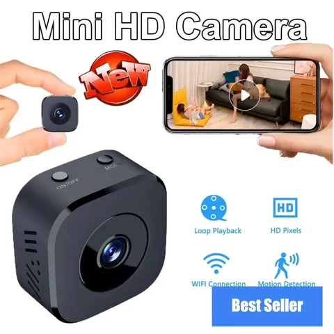 SSET Mini WiFi Security Camera HD Full Color Night Vision Waterproof