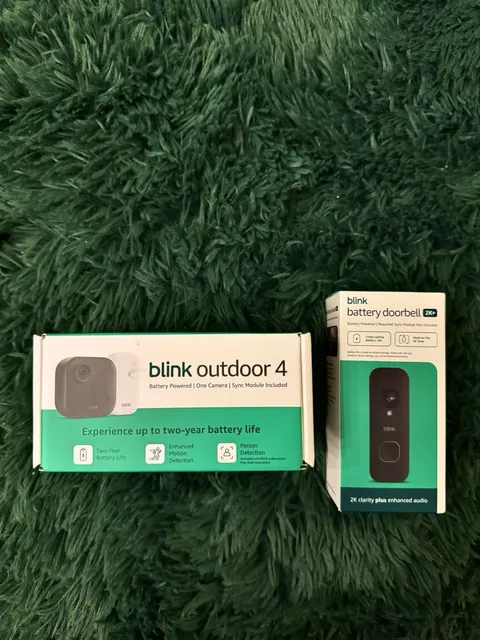 Blink Outdoor 4 + Battery Doorbell Security Camera CCTV