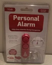 Personal Safety Alarm Audible Up to 600' Away Warning Siren Alarm Red Key Chain