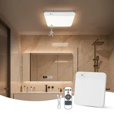 KINDEEP Battery Operated Ceiling Light: Wireless Closet Light Motion White