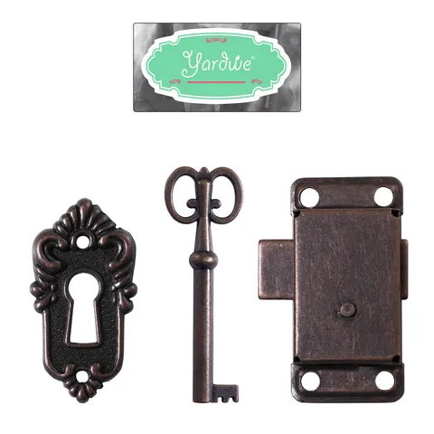 2X Cabinet Locks Drawer Lock Jewelry Box Latches for Furniture