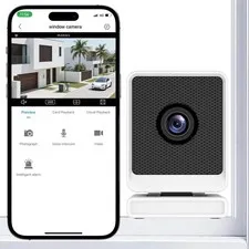 AishangTaoGou 3MP 2K Window Security Camera, 2.4Ghz & 5Ghz WiFi Wireless Indo...