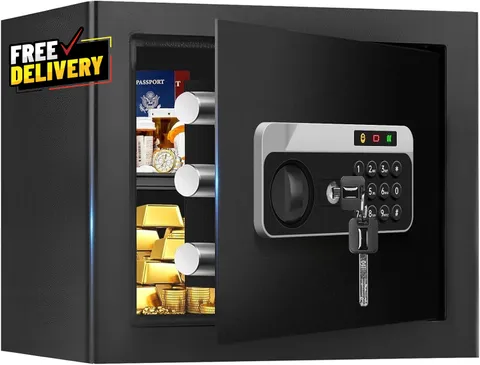 1.3 Cuft Safe Box Fireproof Waterproof, Digital Security Safes for Home Use Fire