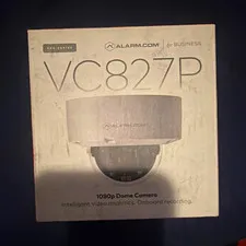 Alarm.com VC827P 1080p FHD Wired IP Dome Indoor Camera, Onboard Recording
