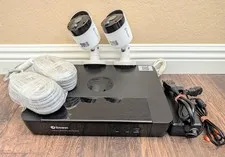 Swann NVR8-8580 8-Channel PoE NVR w/ 2x NHD-885MSB Security Cameras System