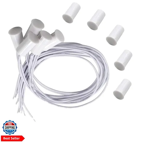 Magnetic Door Switch RC-33 NC Recessed Wired Security Window Door Contact Sen...