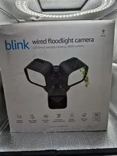 NEW Blink Wired Floodlight Camera HD Smart Security Cam Alexa Sealed - Black