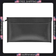 Fireproof money bag small waterproof safe storage pouch with zipper