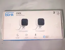 Blink Mini Indoor Plug-In HD Wi‑Fi IP Camera 2-Pack, Motion, 2‑Way Audio, White