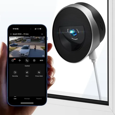 Girafit 2K 3MP Window Security Camera WiFi Outdoor AI Night Vision