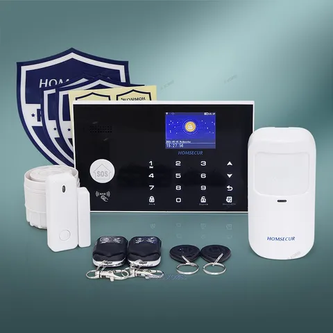 HOMSECUR Wireless WIFI SMS Autodial Home House Alarm System with IOS/Android APP
