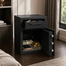Digital Home Safe 2.6 Cubic Feet Water and Fireproof Safe for Home Use Locker