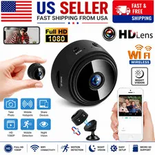 Mini Wireless Record Camera WiFi IP Home Security DVR Night Vision HD USB 1080P