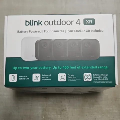 Blink Outdoor 4 XR Four Camera System w/Sync Module Open Box
