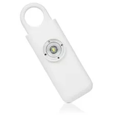 Self Defense Siren. Personal Alarm. Emergency Keychain. White. SEE VIDEO