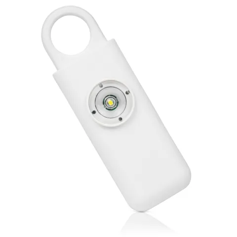 Self Defense Siren. Personal Alarm. Emergency Keychain. White. SEE VIDEO