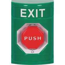 Safety Technology International Ss2109xt-En Exit Push Button, Green, Spdt,