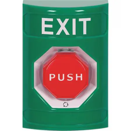 Safety Technology International Ss2109xt-En Exit Push Button, Green, Spdt,