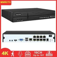 4K 8 Port 16ch  NVR CCTV Security Network Video Recorder( Not Include HDD）