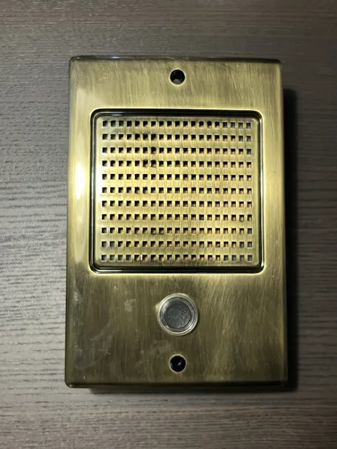 M&S Systems DS3AB Intercom Door Station Doorbell Speaker - Brass NOS New