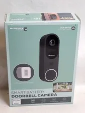 Merkury Smart Doorbell Camera Wireless Battery Video Doorbell w/ Chime Alerts