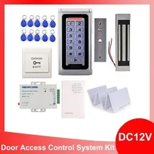 Waterproof Metal RFID Keypad Door Entry Systems & 600lbs Electric Magnetic Lock