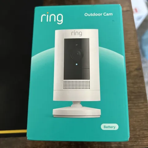 Ring Outdoor Cam Battery - White Outdoor Smart Security Camera **Brand New**