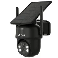 ANRAN Wireless Solar Security Camera System 1920P Outdoor 2 Way Audio PIR Motion