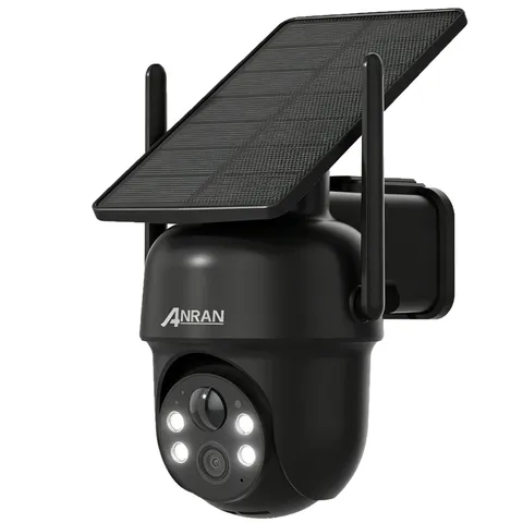 ANRAN Wireless Solar Security Camera System 1920P Outdoor 2 Way Audio PIR Motion