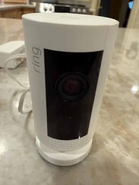 Ring Indoor (1st Gen) Security Camera, Two-Way Talk,  HD Wired,  White